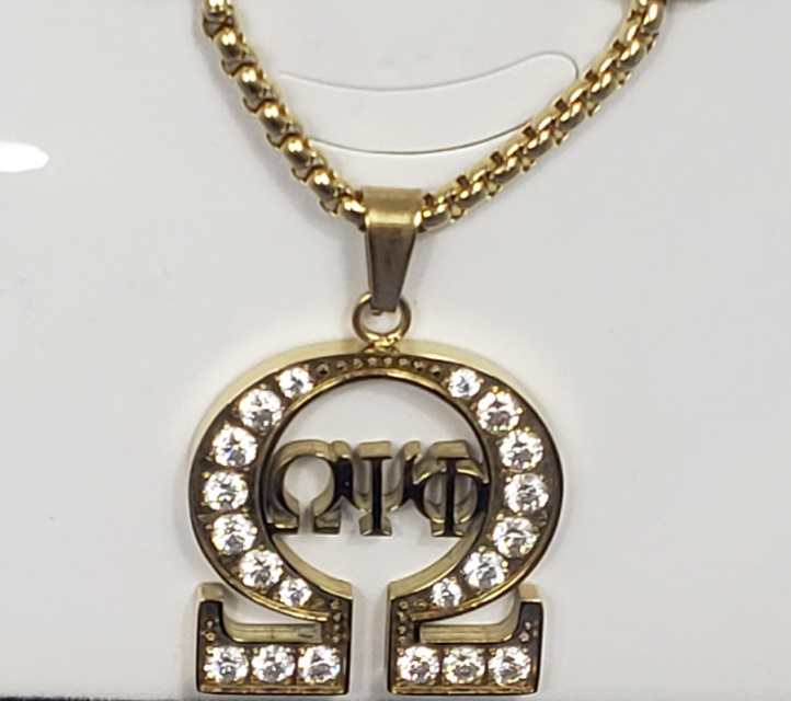 OMEGA GOLD S.S. CRYSTAL NECKLACE